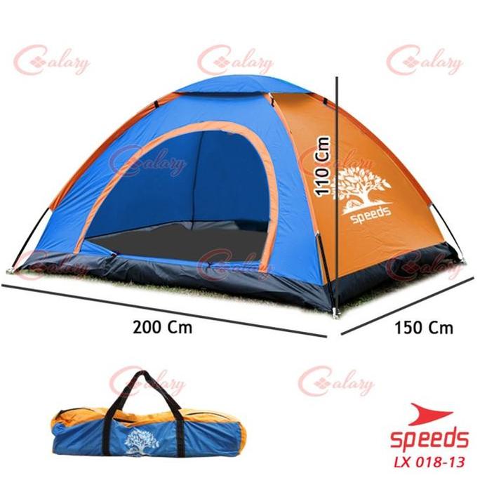 Gambar CV Tenda Camping Biru Kapasitas 2 Orang Tenda Lipat Buka Otomatis 018-6 ## - Biru Manual dari originallkh undefined Tokopedia