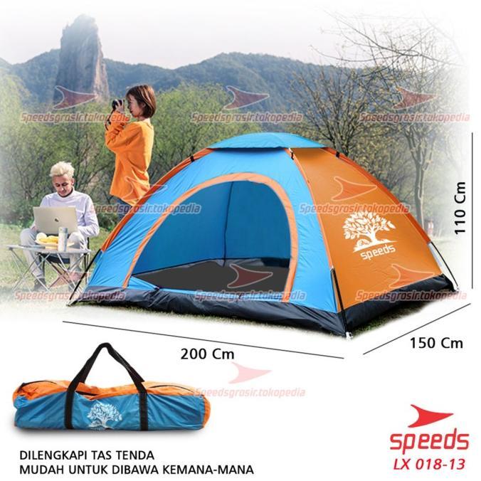 Gambar CV Tenda Camping Buka Otomatis original speeds 2 Orang 018-1 BIRU ## - Biru Manual dari originallkh undefined Tokopedia