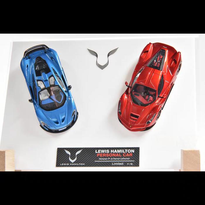 Gambar DMH 1/64 Resin Lewis Hamilton Car Collection Ferrari LaFerrari & McLaren P1 - 2 dari Toko Shoopper undefined Tokopedia