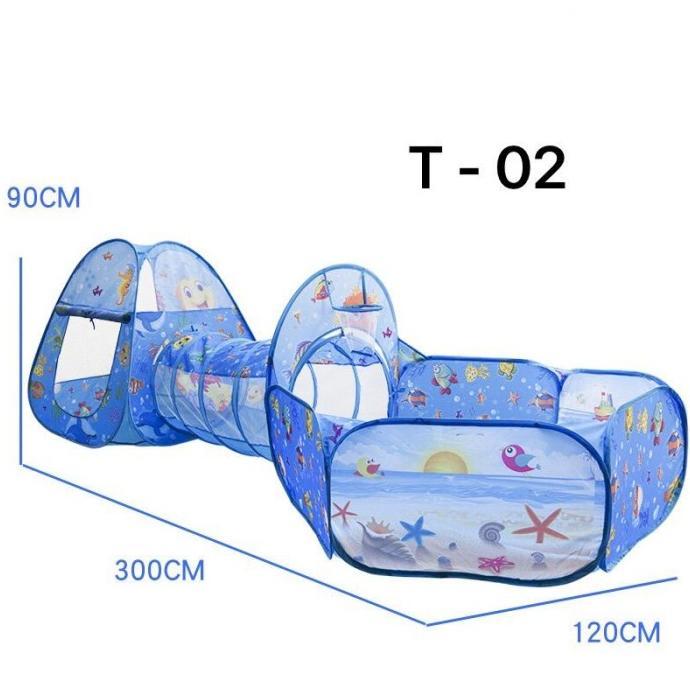 Gambar CV GROSIR MAINAN TENDA ANAK TEROWONGAN 4 IN 1 + KOLAM + RING BASKET MAINA ## - T2 dari originallkh undefined Tokopedia