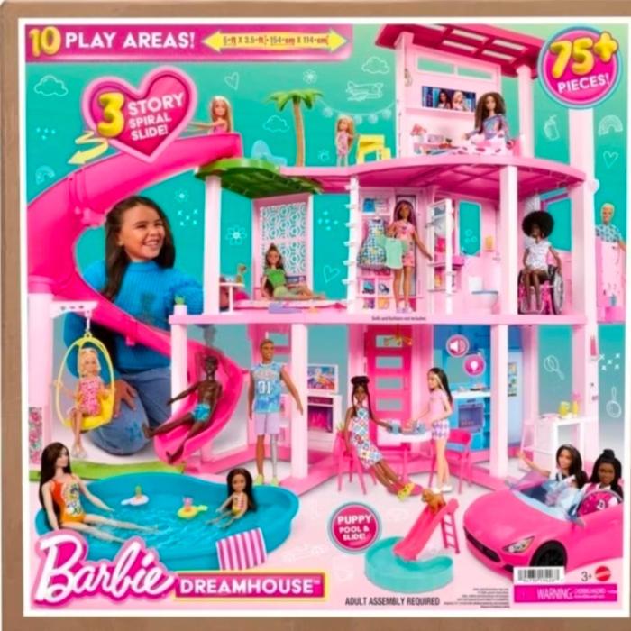 Gambar Barbie DreamHouse Dollhouse with Pool Slide Elevator Lights Sound dari Wikabo Sinar undefined 5 Tokopedia