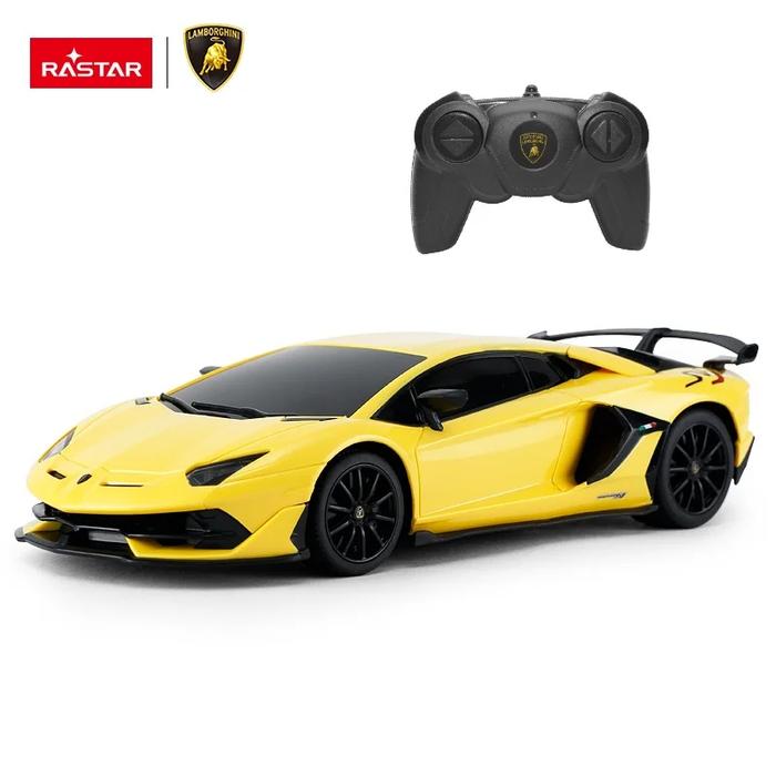 Gambar RASTAR Lamborghini Aventador SVJ 1/24 Scale 2.4GHz Remote Control - Kuning dari Live4Toys undefined Tokopedia