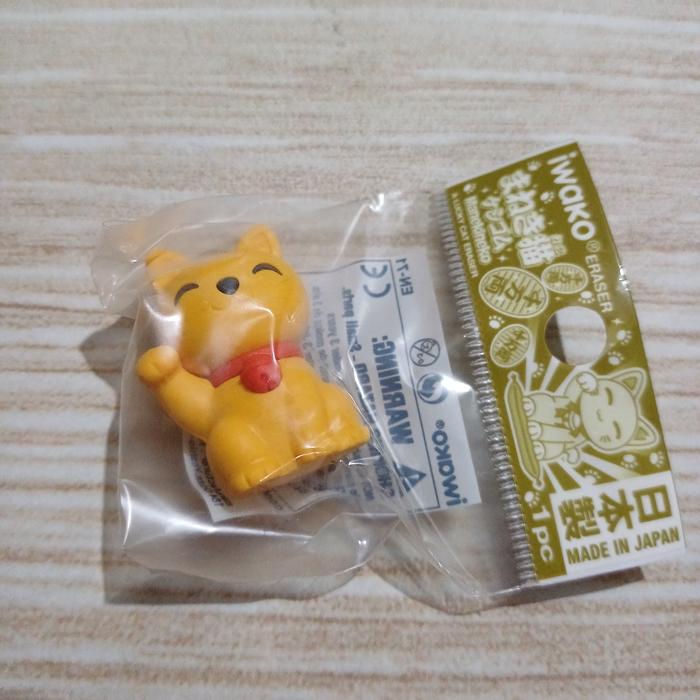 Gambar Iwako Eraser Manekineko Series - Kuning dari Bits and Pieces 02 undefined 2 Tokopedia
