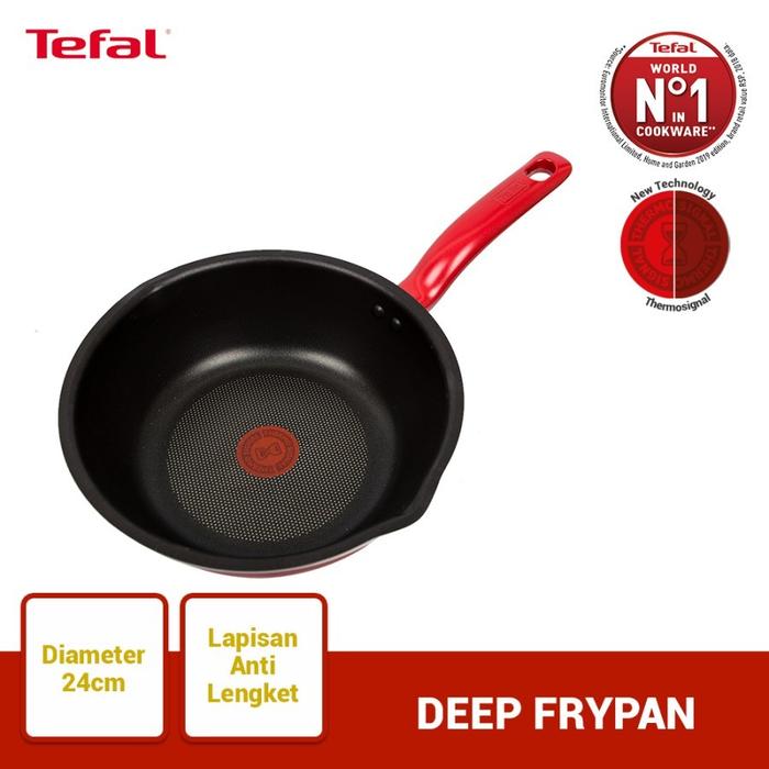 Gambar Tefal So Chef Wajan Anti Lengket / Panci Anti Lengket / Wajan Induksi - DeepFrypan 24cm dari Homeland Store undefined Tokopedia