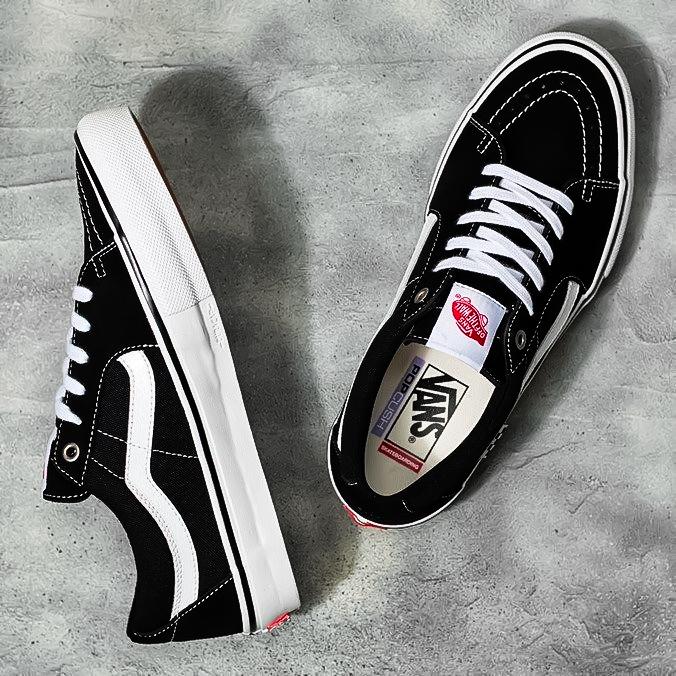 Gambar Vans Sk8-Low Skateboarding Black White Original 100% - Black White, 39 dari MYHANDSTORE ORIGINAL. undefined Tokopedia
