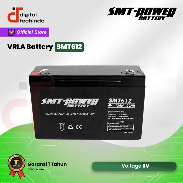 Gambar SAMOTO Battery 6V 12AH Baterai Aki Kering Mobil Mainan Anak SMT612 dari Digital Techindo undefined Tokopedia