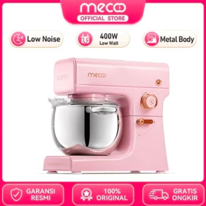 Gambar Mecoo Aesthetic Premium Stand Mixer 6 Liter Smart LED - Merah Muda dari Arikdikastore undefined Tokopedia