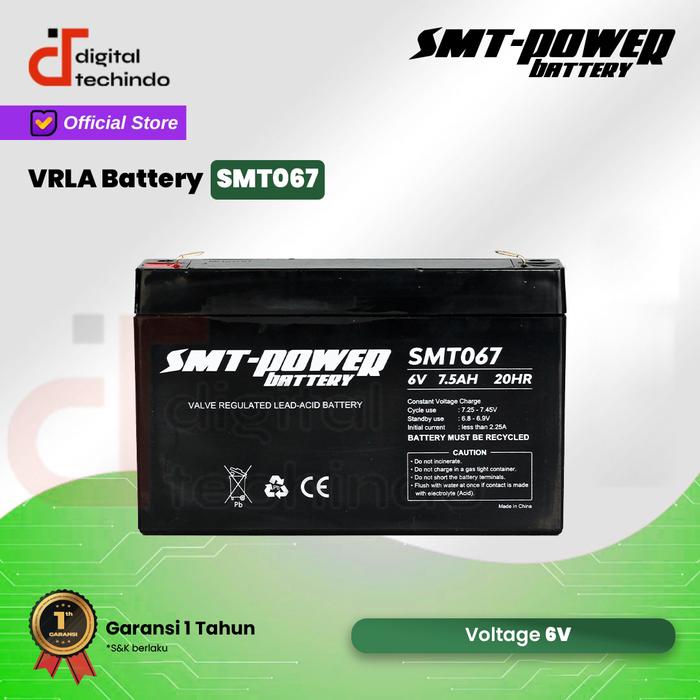 Gambar SAMOTO Battery 6V 7.5AH Baterai Aki Kering Mobil Mainan Anak SMT067 dari Digital Techindo undefined Tokopedia