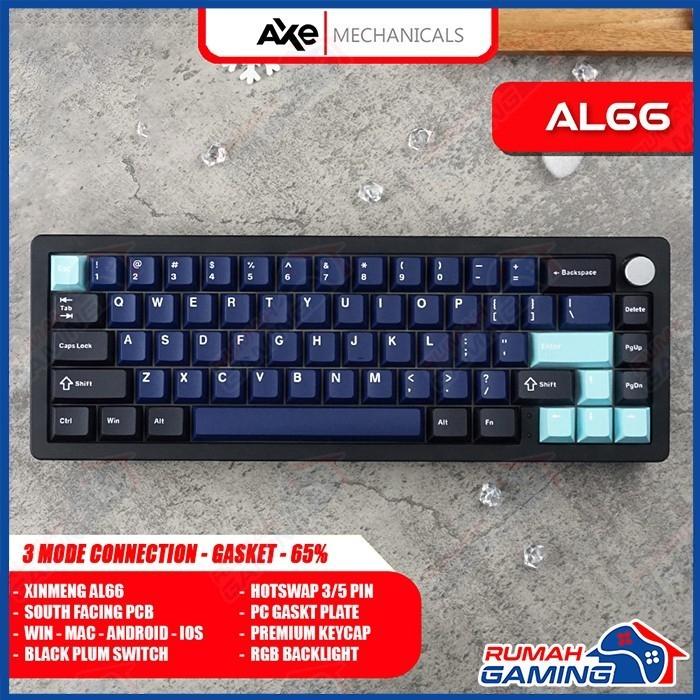 Gambar MECHANICAL KEYBOARD - XINMENG A66 - 65% - GASKET - SOUTH - KEYBOARD - BLACK dari Rumah-Gamings undefined Tokopedia