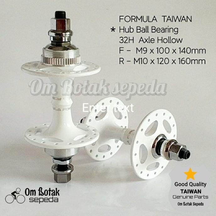 Hub Ball Bearing Axle Hollow Sepeda Fixie Fr 32h Alloy Formula Taiwan