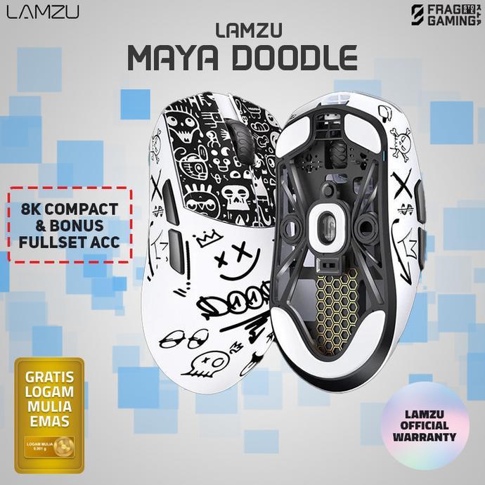 Gambar Lamzu Maya Doodle Champion Ultralight Wireless Gaming Mouse Pixart 3950 Optical Switch dari Gesit Gaming undefined Tokopedia