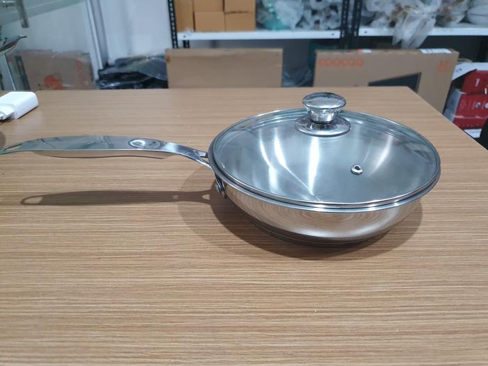 Gambar Wok pan Stainless Steel 304 Food Grade 24 28 32 Cm Supra Professional Penggorengan Panci Wajan Stainless Kompor Induksi Gas Listrik - ttpKnopStainles, 32cm dari Homesupermart_NEW undefined Tokopedia