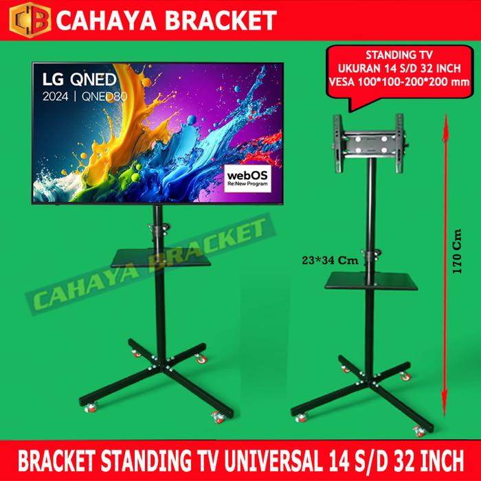 Gambar Bracket Standing TV / bracket standing / standing bracket tv 32 43 50 55 60 65 inch - 14 S/D 32 INCH dari Cahaya Bracket undefined Tokopedia