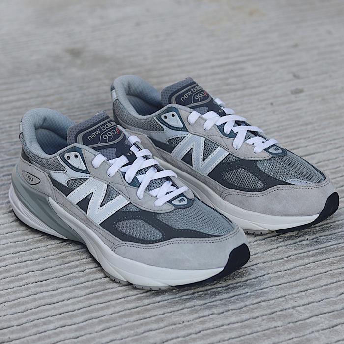 Gambar NEW BALANCE 990v6 GS GREY WHITE ORIGINAL GC990GL6 - GREY WHITE, 40 dari Tosswearshoes_NEW undefined Tokopedia