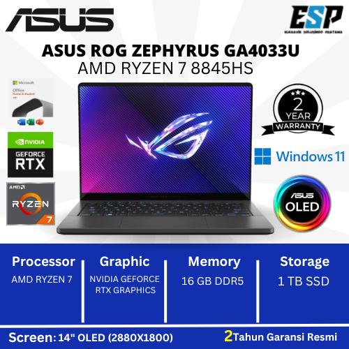 Gambar ASUS ROG ZEPHYRUS G14 2024 GA403UU R7 8845HS RTX4050 16GB 1TB 14" OLED dari Elkavie store undefined Tokopedia