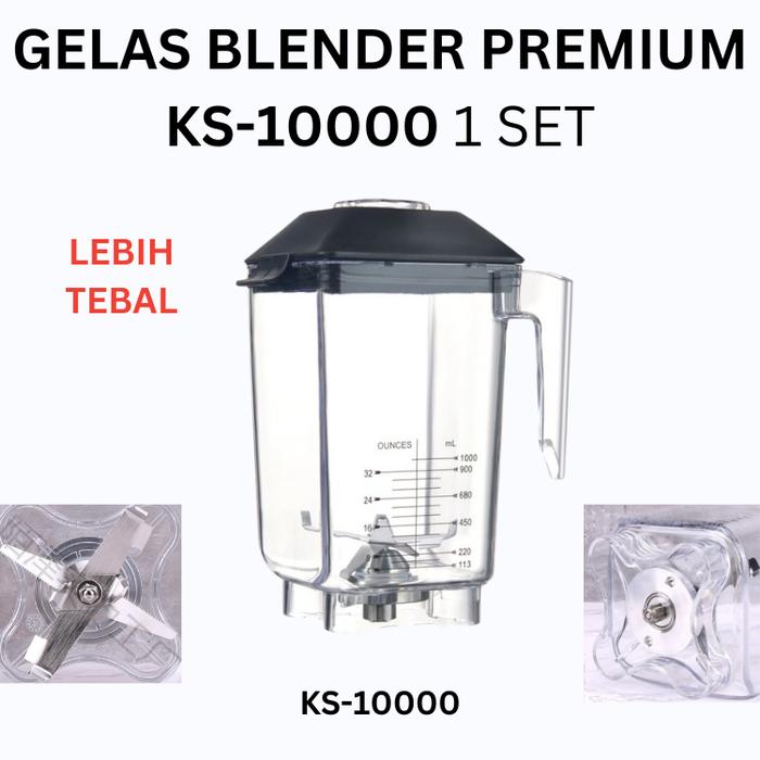Gambar Sparepart Gelas Blender Heavy Duty JTC Willman Fomac Getra 787 767 WM-787 TM-767 - KS-10000 dari Ma Family undefined Tokopedia
