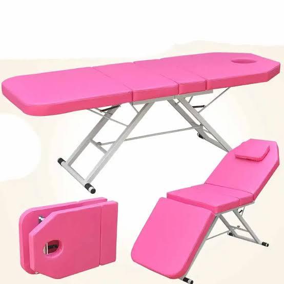Gambar BED LIPAT TATO FACIAL MASSAGE SULAM ALIS PORTABLE - Merah Muda dari skinestore undefined Tokopedia