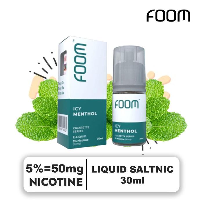 Gambar ICY MENTHOL FOOM LIQUID SALTNIC 30ml - 50mg dari Authentic HD undefined Tokopedia