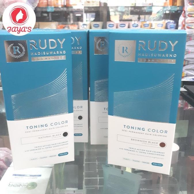Gambar berkualitas Rudi Hadisuwarno Toning Natural Color 60ml Pewarna Rambut Rudy Semir - Natural Black dari cishop88 undefined Tokopedia
