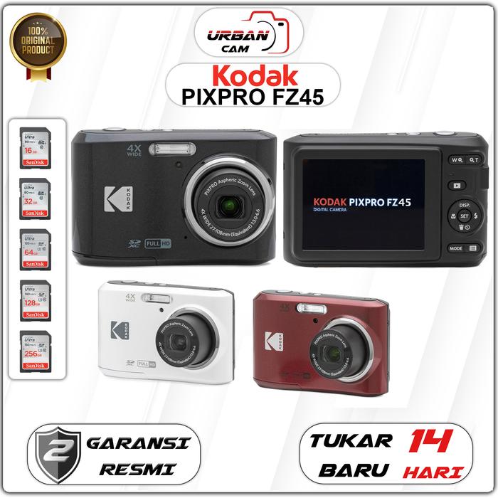 Gambar Kodak Pixpro FZ45 Digital Camera / KODAK PIXPRO FZ 45/ KODAK FZ45 - WHITE, MEMORY128GB dari UrbanCam undefined Tokopedia