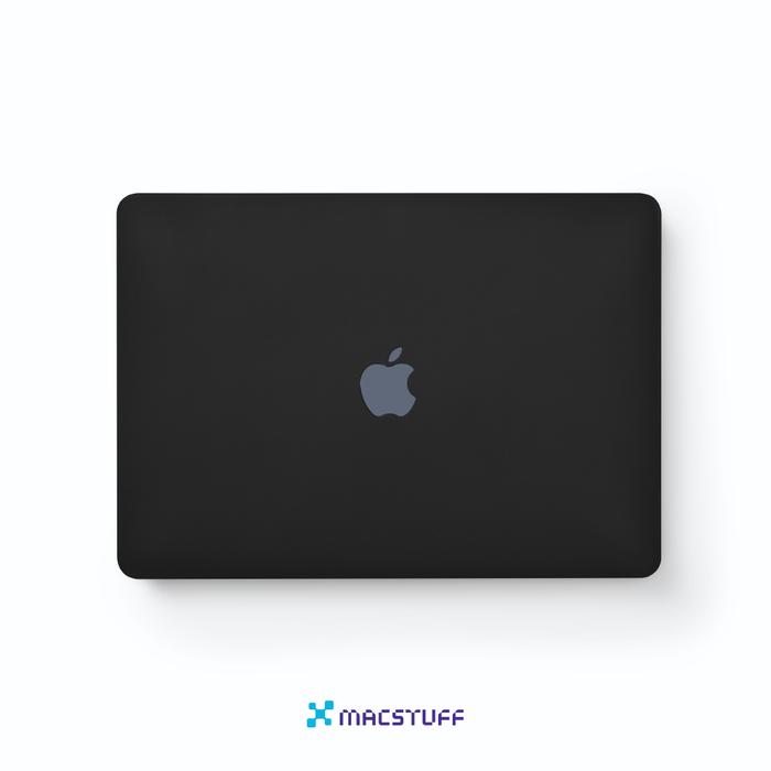 Gambar Case Macbook Air 13" Clear / Transparan - MATTE BLACK , Type 11 dari Macstuff.id undefined Tokopedia