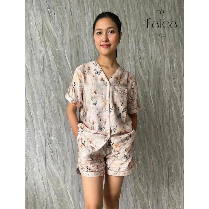 Gambar [BARU] TALEA & CO | MARIPOSA | PIYAMA TENCEL SET | SETELAN BAJU TIDUR WANITA DEWASA | SLEEPWEAR PAJAMAS - Set Pendek, M dari Anggrek Karya Abadi undefined Tokopedia