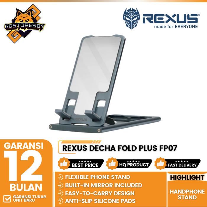 Gambar Rexus Decha Fold Plus FP07 Handphone Stand - Grey dari GGSTORESBY undefined Tokopedia
