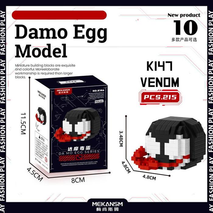 Gambar XiNZ Nano Bricks Block Superhero The Avengers EGG brick Balok Susun New Damo Egg Mini Karakter Kartu - Venom dari alfaizin123 undefined Tokopedia