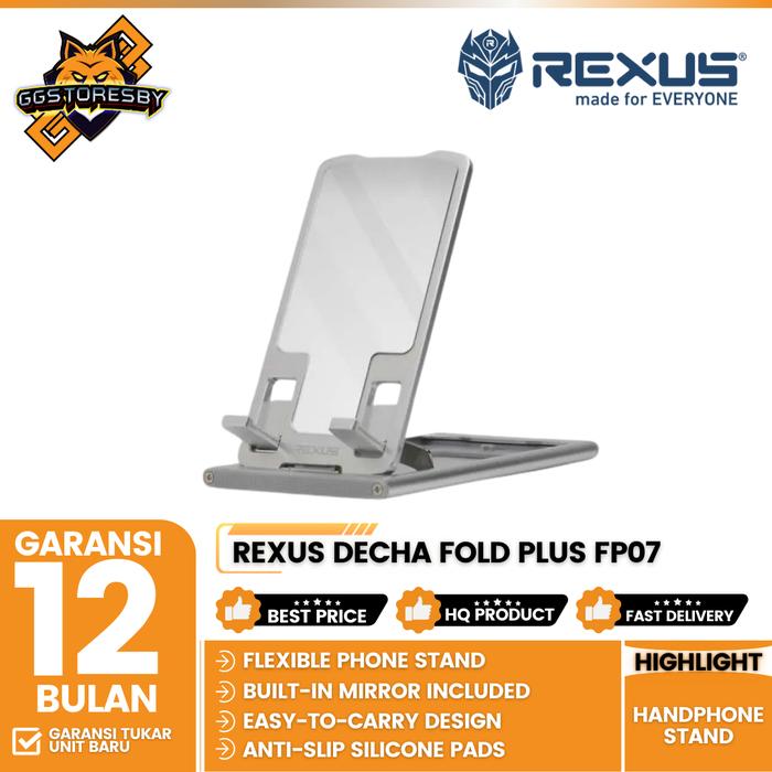 Gambar Rexus Decha Fold Plus FP07 Handphone Stand - Silver dari GGSTORESBY undefined Tokopedia