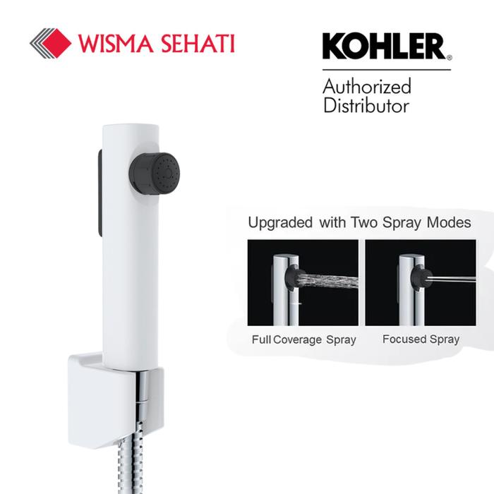 Gambar KOHLER Jet Shower Toilet Hygiene Spray CUFF 2.0 Kamar Mandi Putih / Chrome K-R29782T-B-0 K-R29782T-B-CP - White dari Wisma Sehati undefined Tokopedia