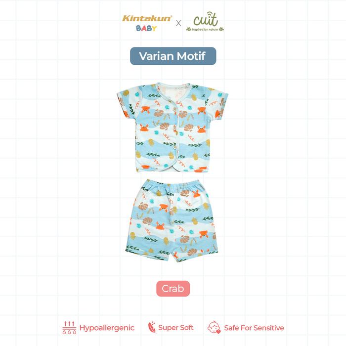 Gambar [PELUK SI KECIL] Cuit Setelan Anak Piyama Tidur Bayi Kaos Lengan Pendek Ken Motif Karakter Animal 0-2 Tahun - Setelan Anak Motif Cotton Perempuan dan Laki-Laki - Crab, NB (0-3 Bulan) dari Peluk si Kecil undefined Tokopedia