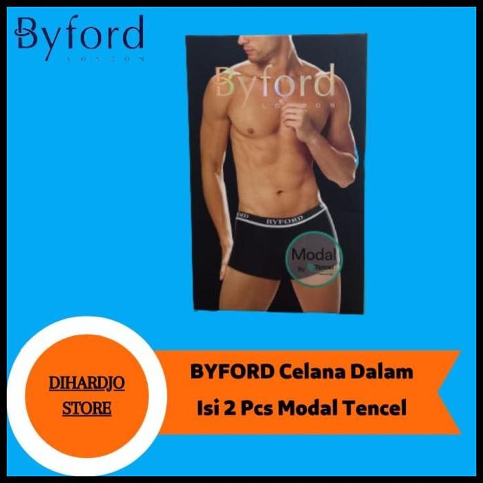 Gambar Byford Celana Dalam Pria Boxer 2 Pcs Bahan Modal Tencel Super Soft Terlaris|Best Seller - M dari sepriyanionlineshop undefined Tokopedia