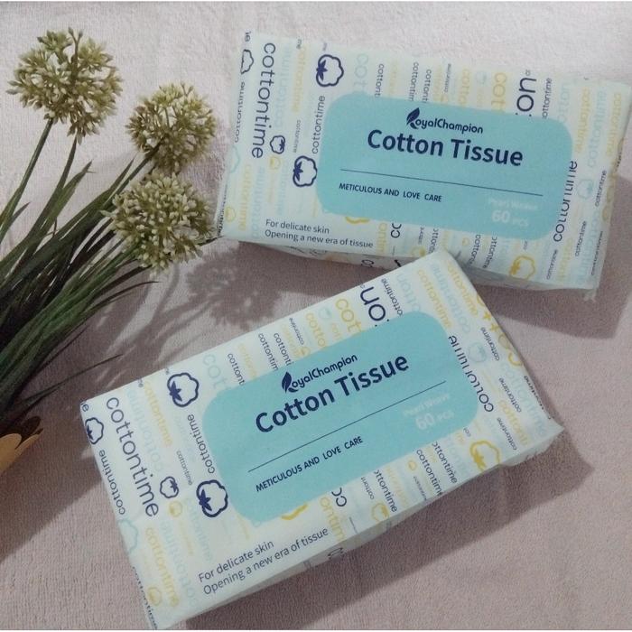 Gambar Cotton facial tissue 80pcs/handuk muka sekali pakai - New 60pcs dari yoimono.indonesia undefined Tokopedia