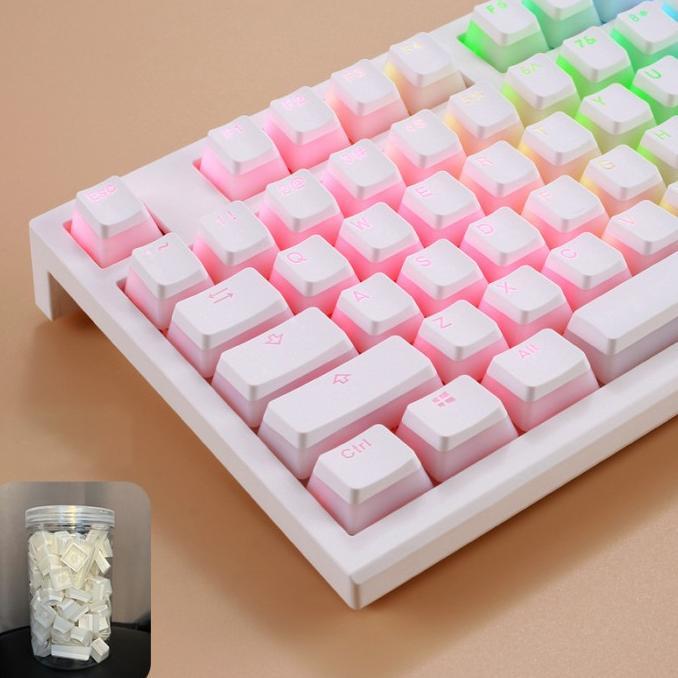 Gambar ZIFRIEND PUDDING THEME KEYCAPS 130 KEYS OEM HEIGHT PBT MATERIAL KEYCAPS MECHANICAL KEYBOARD KEYCAP SETP SET TERBARU - Putih dari ramones2 undefined Tokopedia