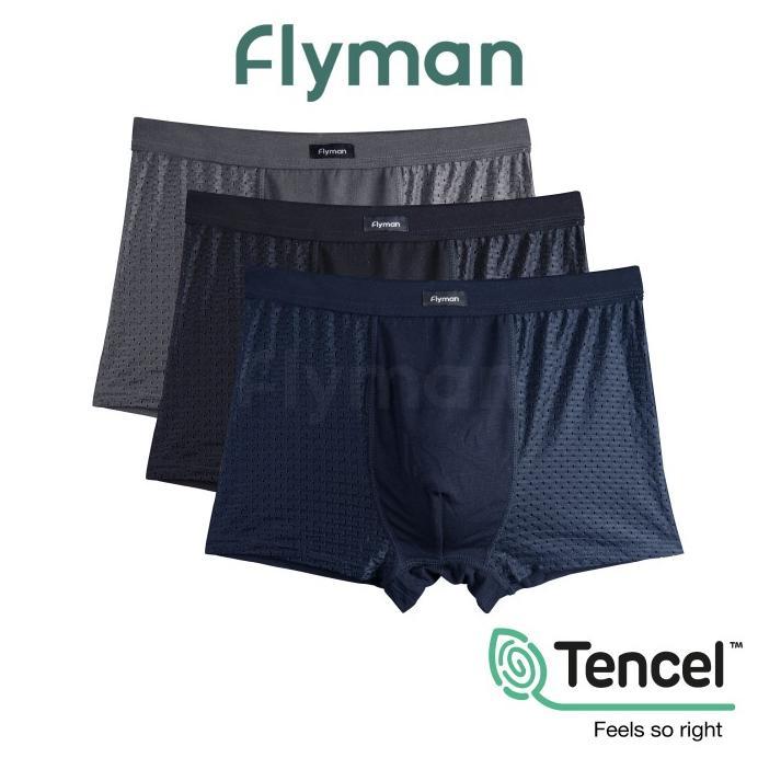 Gambar Flyman Celana Dalam Pria Boxer Tencel 3 Pcs Fm 3244 - XXL dari lilisetiawm undefined 4 Tokopedia