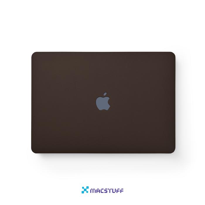 Jual Macbook Case Leather BROWN hard cover Macbook Pro dan Air