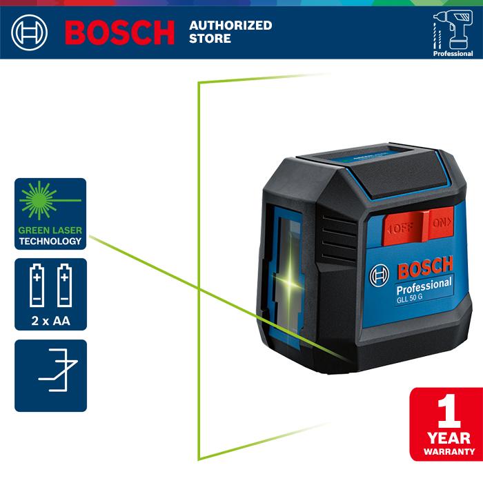 Gambar Bosch Laser Line Level / Laser Garis Waterpass 15Meter GLL 50 G - UNIT ONLY dari Bosch Tools Authorized MGK undefined Tokopedia
