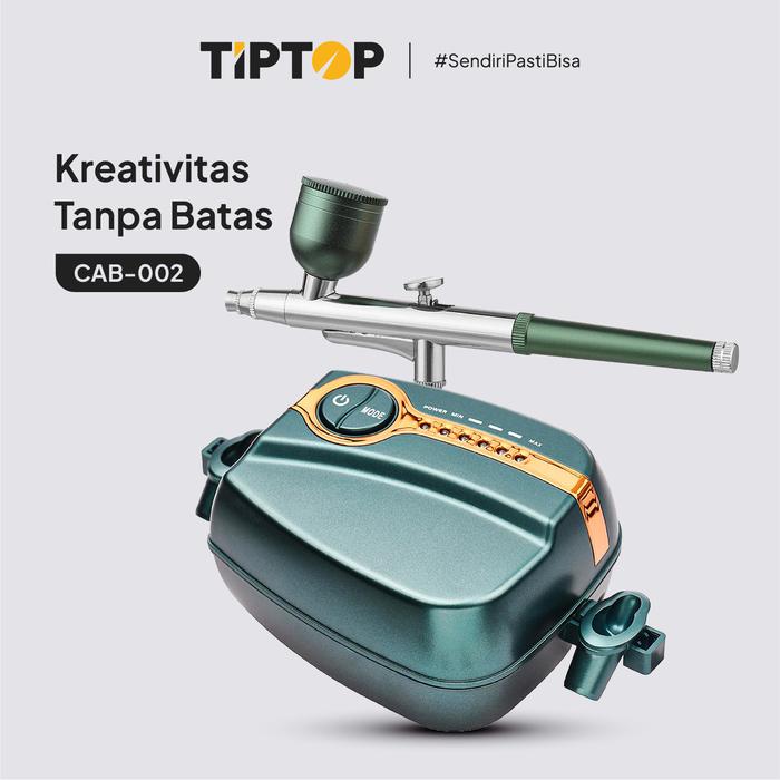 Gambar TIP TOP Air Brush Dual Action Mini Compressor / Mini Kompresor Air brush Serbaguna Tatoo Makeup Kue / CAB-001 (Hitam) & CAB-002 (Hijau) - Hijau dari Tip Top Tools Official Store undefined Tokopedia