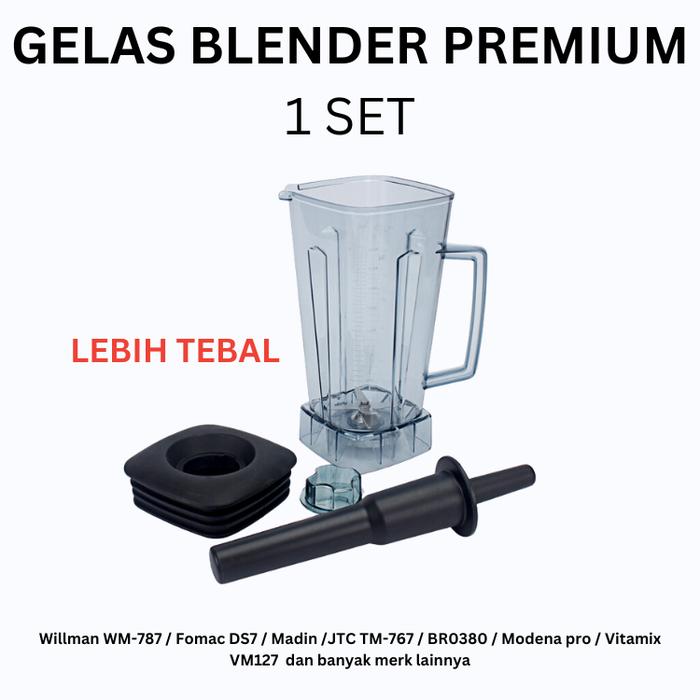 Gambar Sparepart Gelas Blender Getra KS-778 KS-10000 Heavy Duty JTC Willman Fomac KS778 KS10000 787 767 WM-787 TM-767 - Premium dari Ma Family undefined Tokopedia