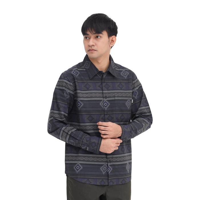 Gambar Kemeja Batik Eiger Original Ecovero Lengan Panjang Ethno - Navy, XL dari Riluha Official Store undefined Tokopedia