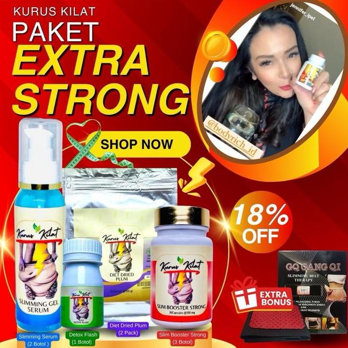 Gambar [DISC] KURUS KILAT PAKET EXTRA STRONG SLIM BOOST PELANGSING AMPUH PENURUN BERAT BADAN NO HERBALLIFE OBAT DIET HERBAL - EXTRA STRONG, OK dari Navya Store ID undefined Tokopedia