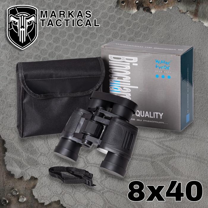 Teropong Galileo Binoculars 8x40 Durable Lightweight Portable 2X40