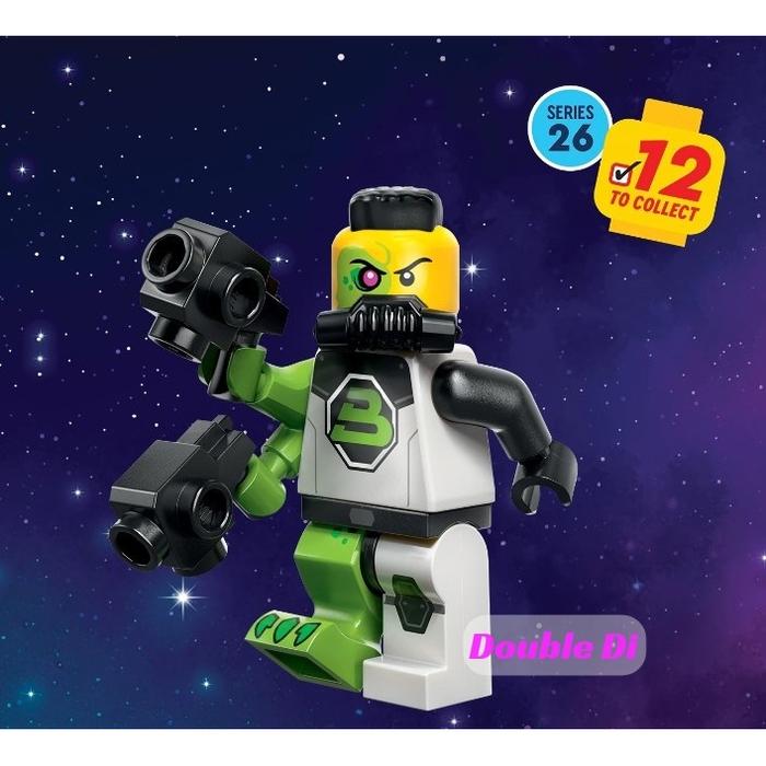 Gambar LEGO Minifigures Series 26 Space - Blacktron Mutant Minifigure Seri 71046 #12 Classic Green Reptil Black Tron Animal Alien dari Double Di Store undefined Tokopedia