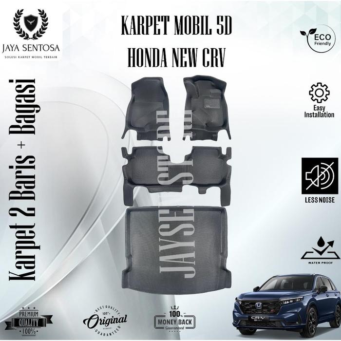 Gambar [READY] KARPET MOBIL 5D HONDA CRV 2 BARIS (5 SEAT) 2023-2024 + ALAS KAKI (KESET) KARPET 5D - CAR MATTS - Karpet + Bagasi dari Lady Destrya shop undefined Tokopedia