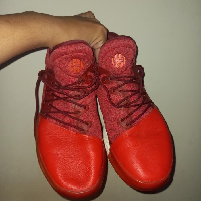 Sepatu Basket Adidas James Harden Vol Red Glare Ukuran 425