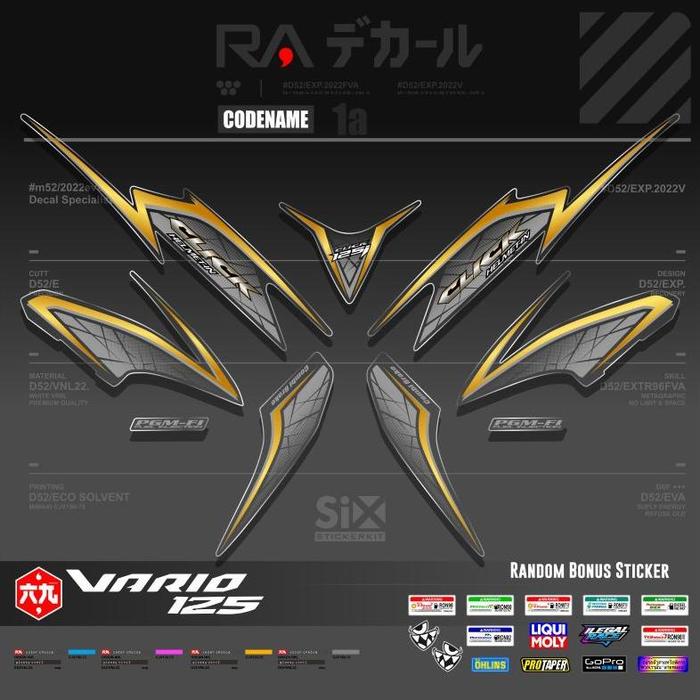 Gambar STICKER VARIO 125 OLD TRANSPARAN/STRIPING VARIO 125 TEKNO 125 TRANSPARAN /LIS VARIO 125 - 9 dari JM Striping undefined Tokopedia