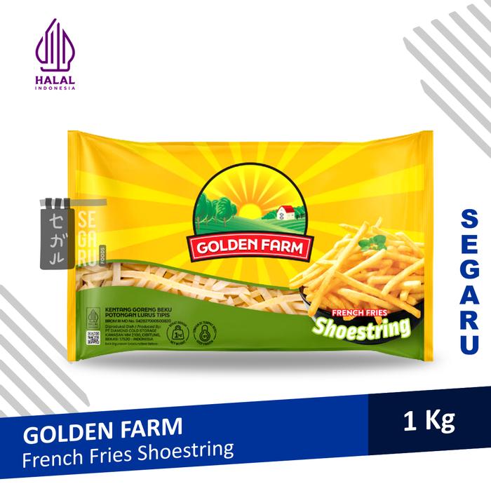 Gambar GOLDEN FARM French Fries Kentang Goreng Shoestring / Crinkle Cut 1 kg - SHOESTRING dari Segaru Foods undefined Tokopedia