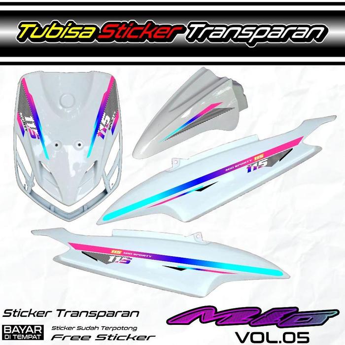 Gambar Striping Stiker Transparan UV Mio Smile / Sporty ( VOL-05 ) List Variasi Sticker Motor Grafis - 1, Belum Di Potong dari JM Striping undefined Tokopedia