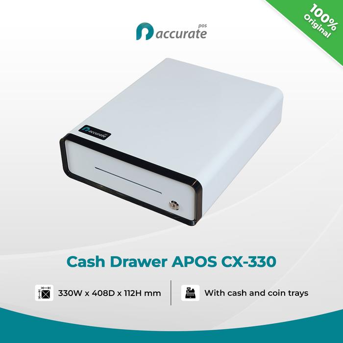 Gambar Cash Drawer / Cash Register / Laci Uang / APOS CX-330 dari Accurate Indonesia undefined Tokopedia