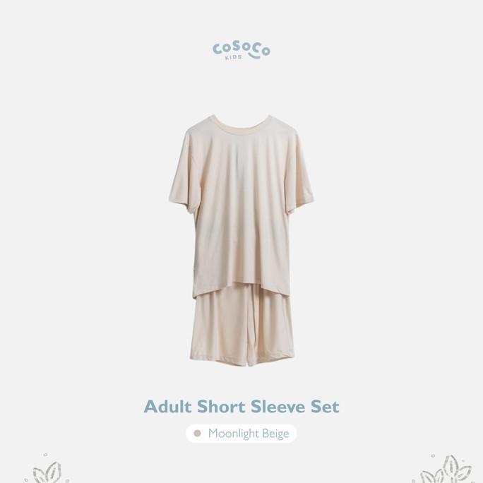 Gambar Adult TENCEL Short Sleeve Set - Cosoco - Moon Beige, S-M dari dwi putra cell undefined Tokopedia